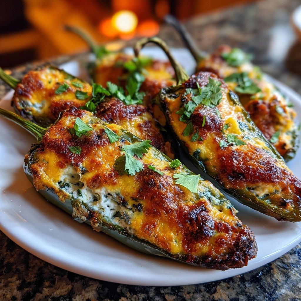 Jalapeno Poppers with Herb Yogurt Filling