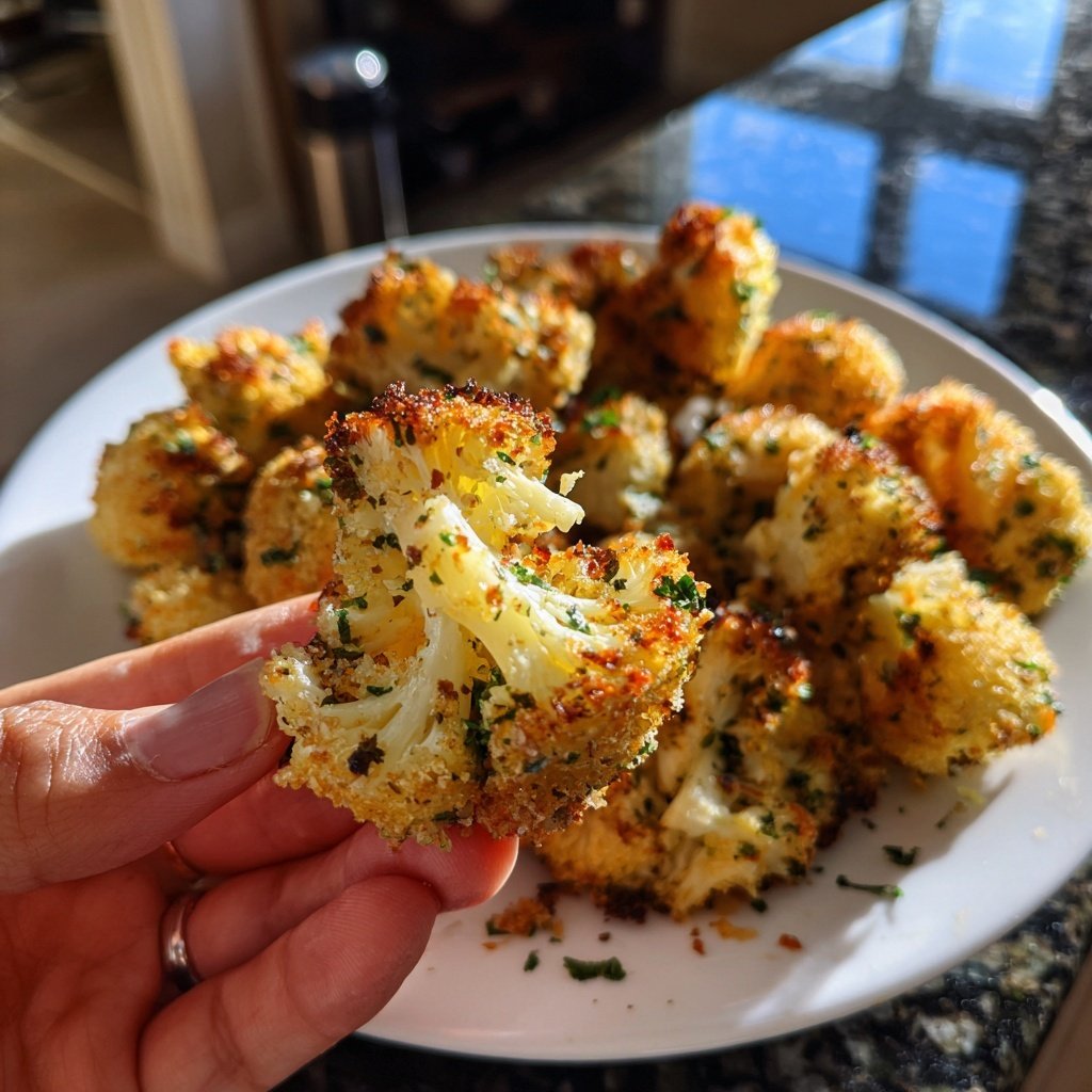 Crispy Cauliflower Herb Bites