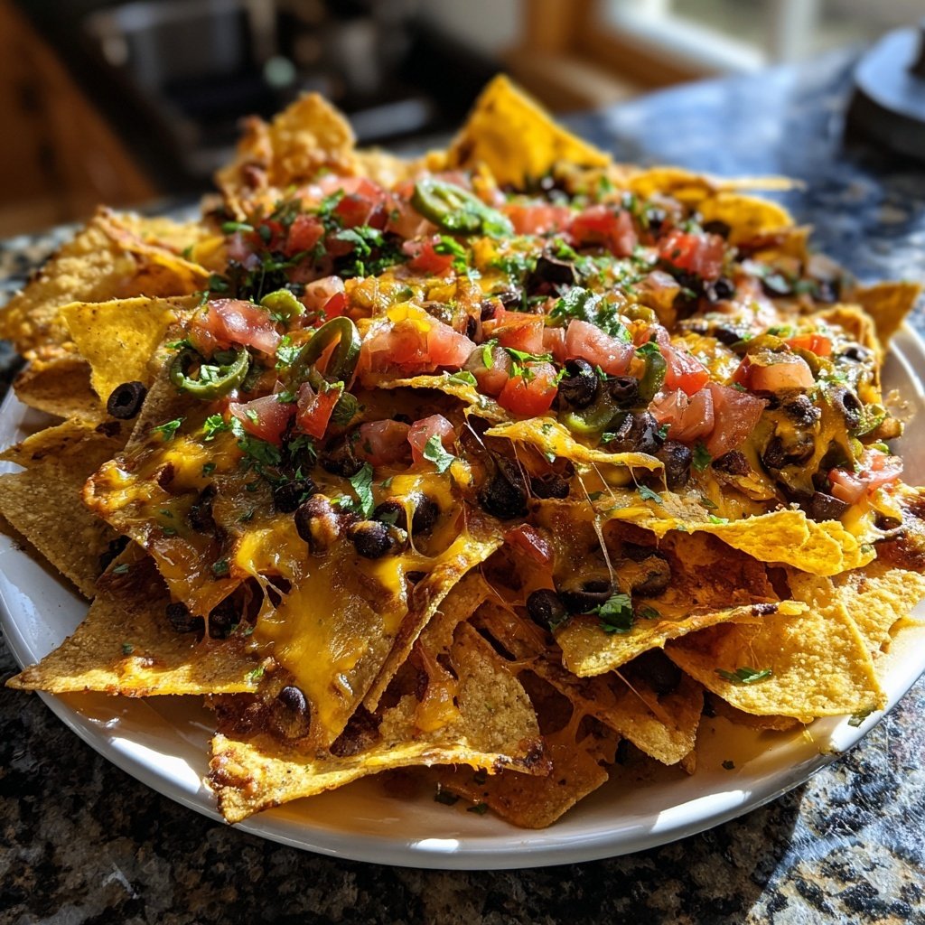 Super Bowl Loaded Veggie Nachos