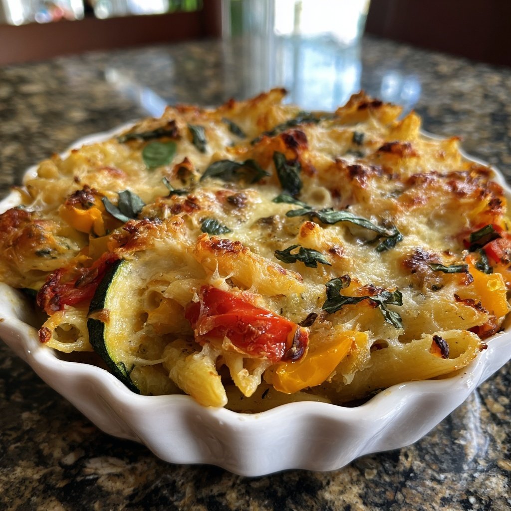 Herb Roasted Veggie Pasta Bake