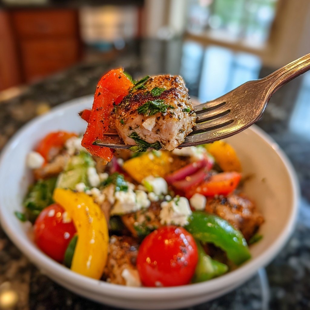 Mediterranean Grilled Chicken Salad