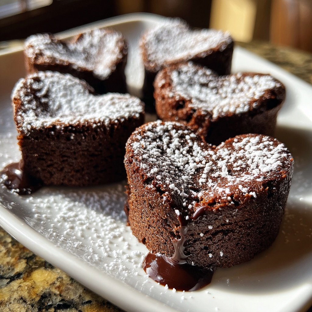 Valentines Treats Mini Brownie Hearts