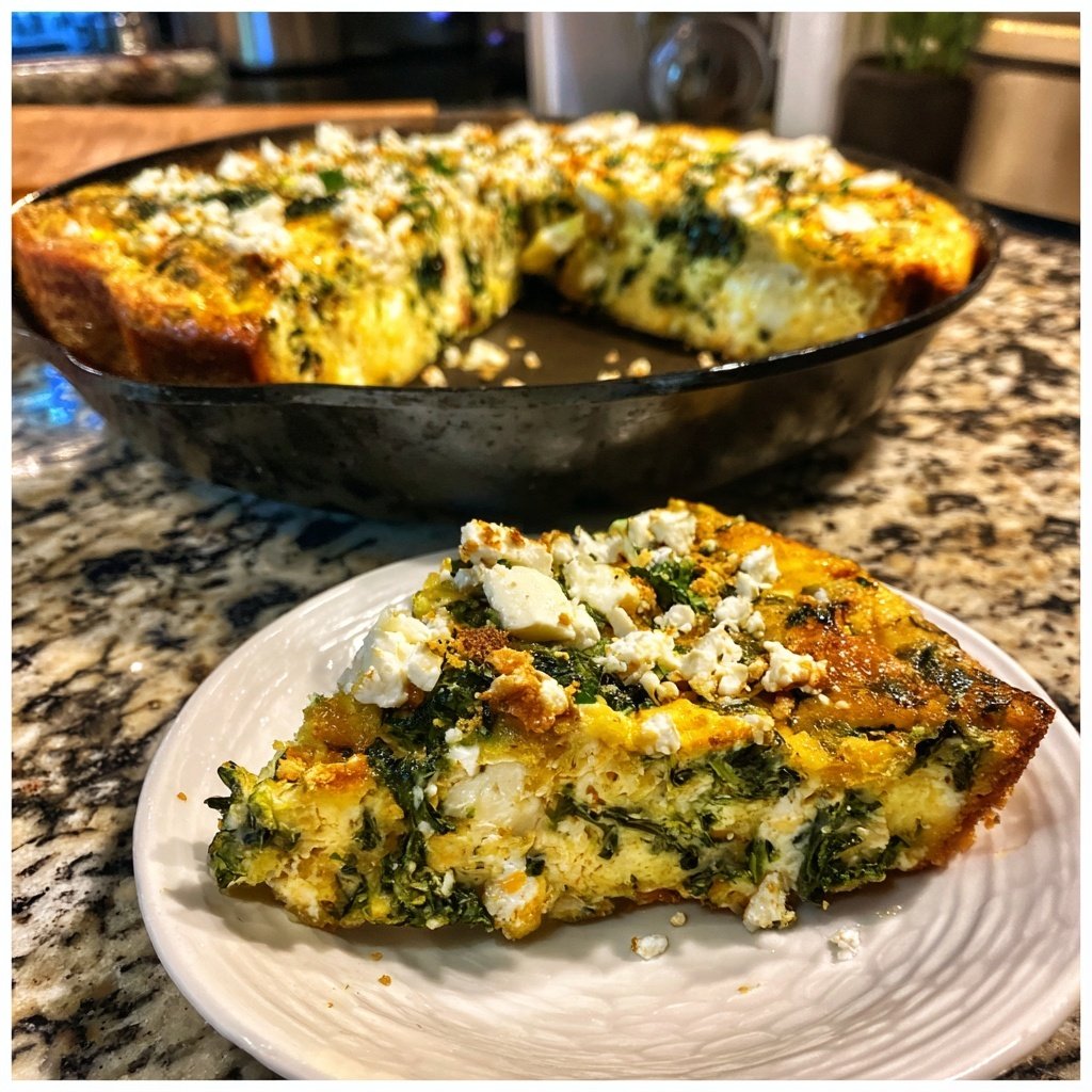 Spinach And Feta Egg Bake