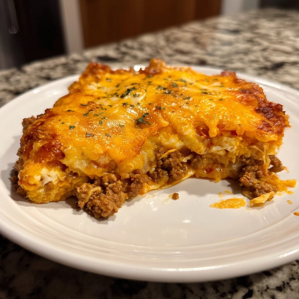 Ground Beef Enchilada Bake