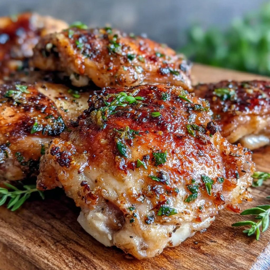 Healthy Lemon Pepper Chicken Thighs