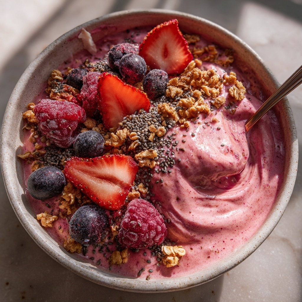 Fresh Strawberry Smoothie Bowl