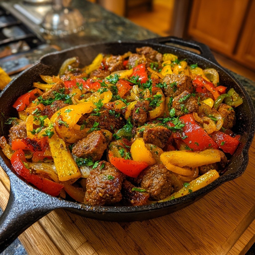 High Protein Beef Skillet Dinner
