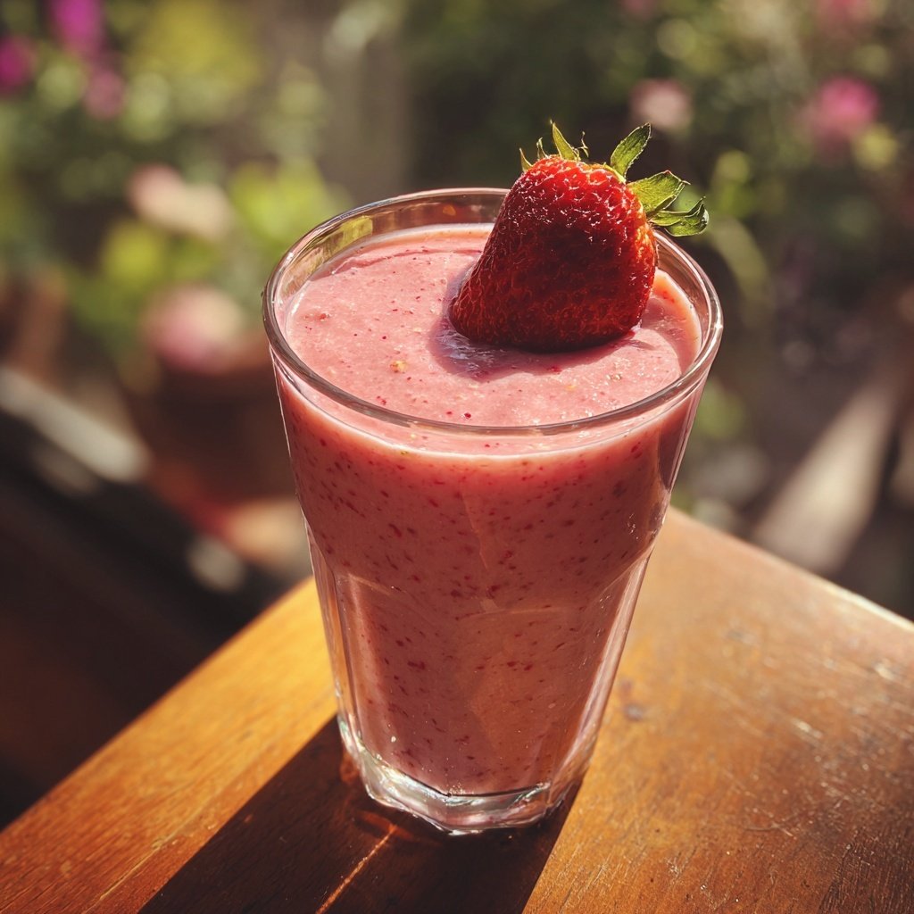 Strawberry Oatmeal Smoothie
