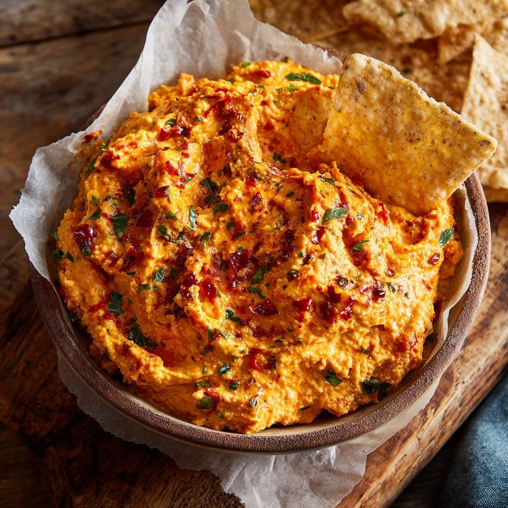 Super Bowl Appetizer Roasted Pepper Dip