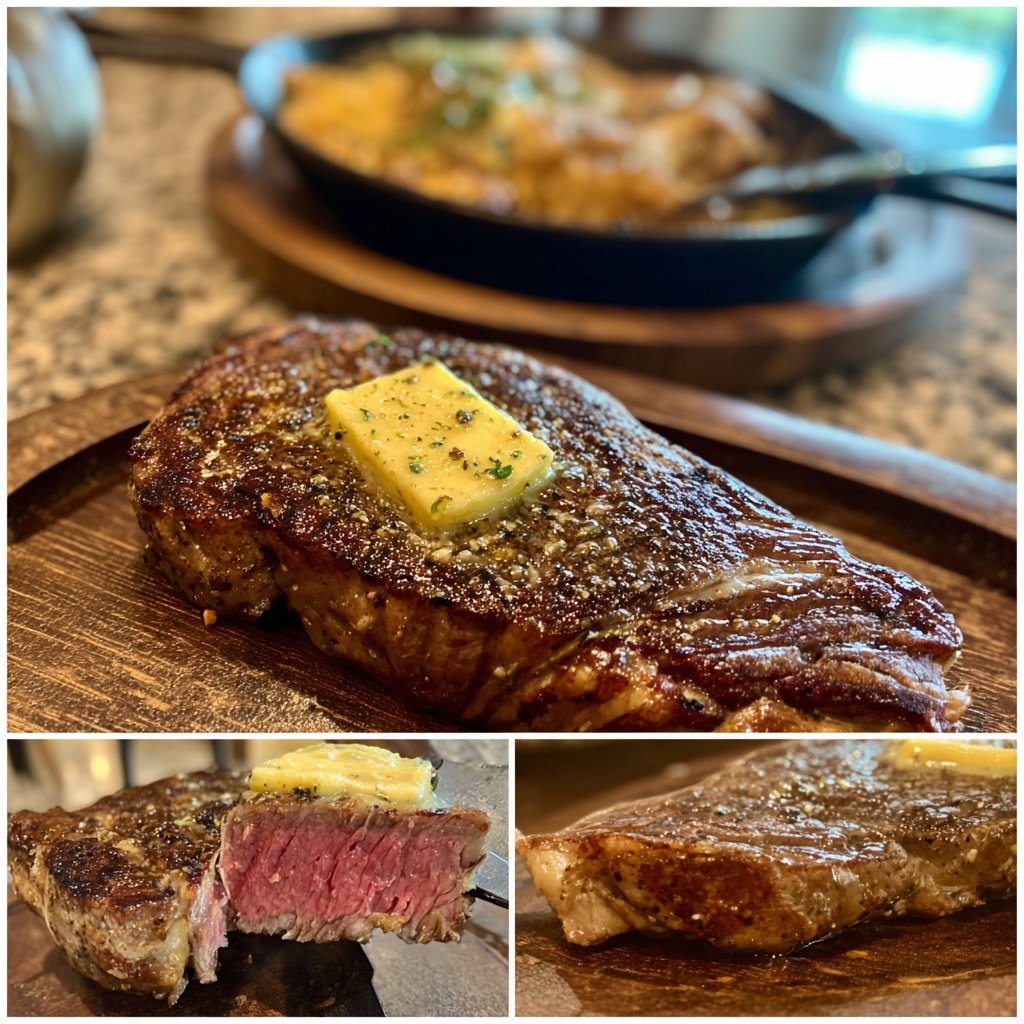 Steak with Truffle Butter