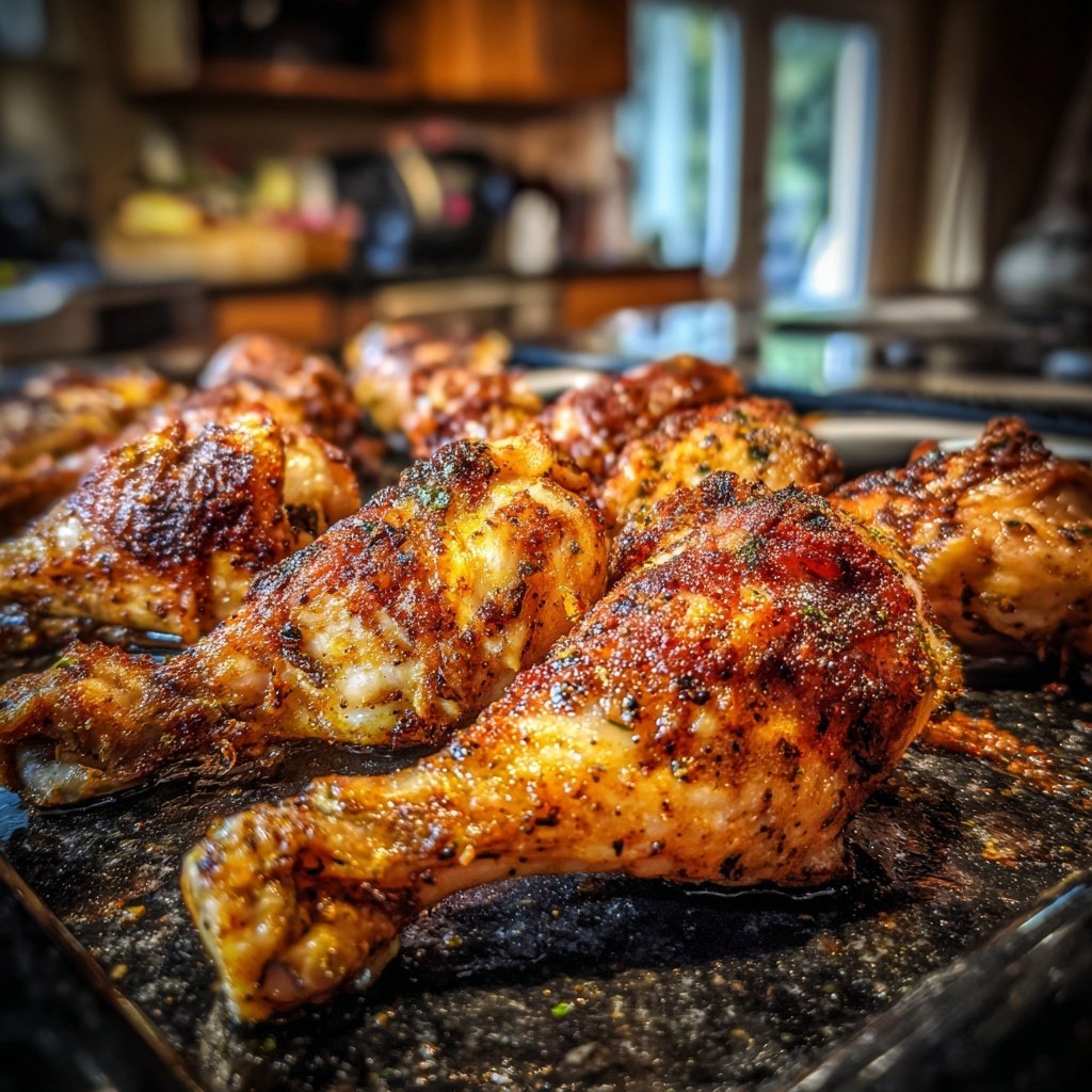 Crispy Oven Baked Chicken Drumsticks