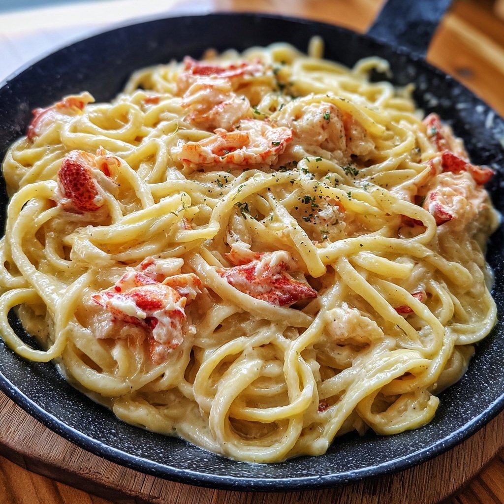 Creamy Lobster Pasta for Two