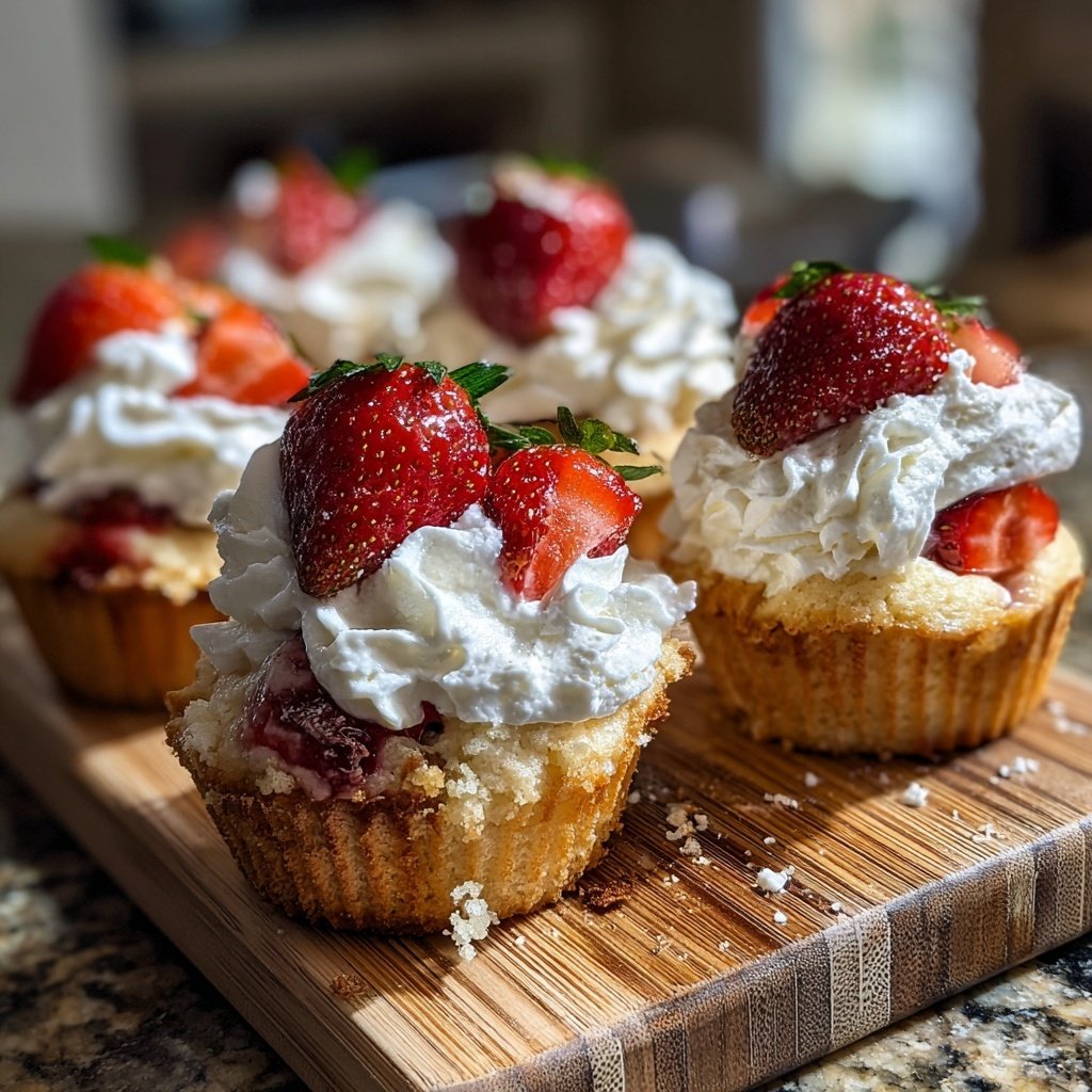 Easy Strawberry Shortcake Cups