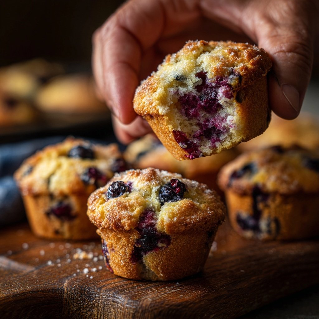 Blueberry Lemon Ricotta Muffins